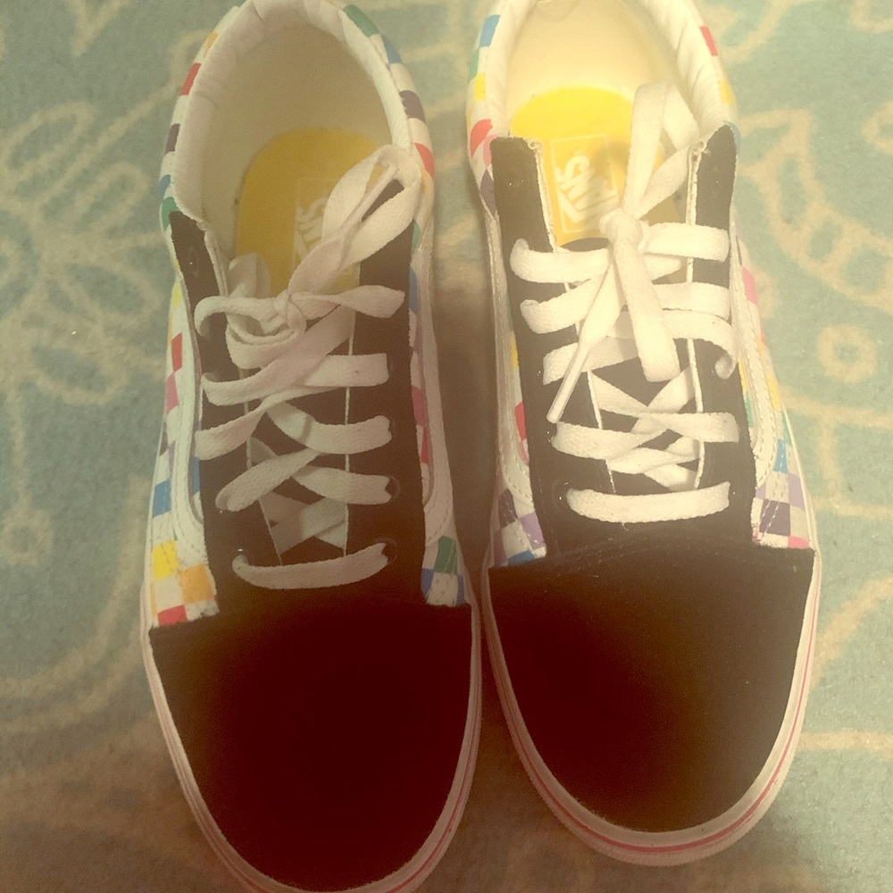 Women vans checkered skate shoes